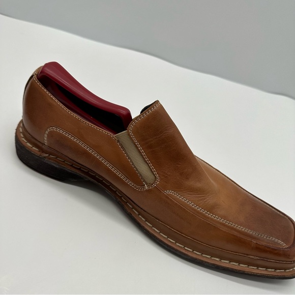 Gordon Rush Ronin Mens 8 Loafers Leather Slip On Dress Shoes Casual Square Toe - Picture 6 of 12